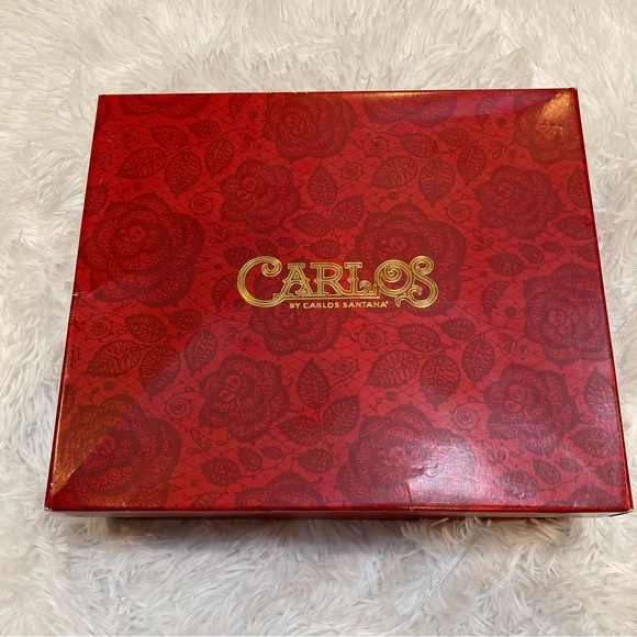 Brown Boots Carlos Santana Booties Vegan Leather Zipper Ankle Booties 7 - 7.5 - Picture 12 of 12